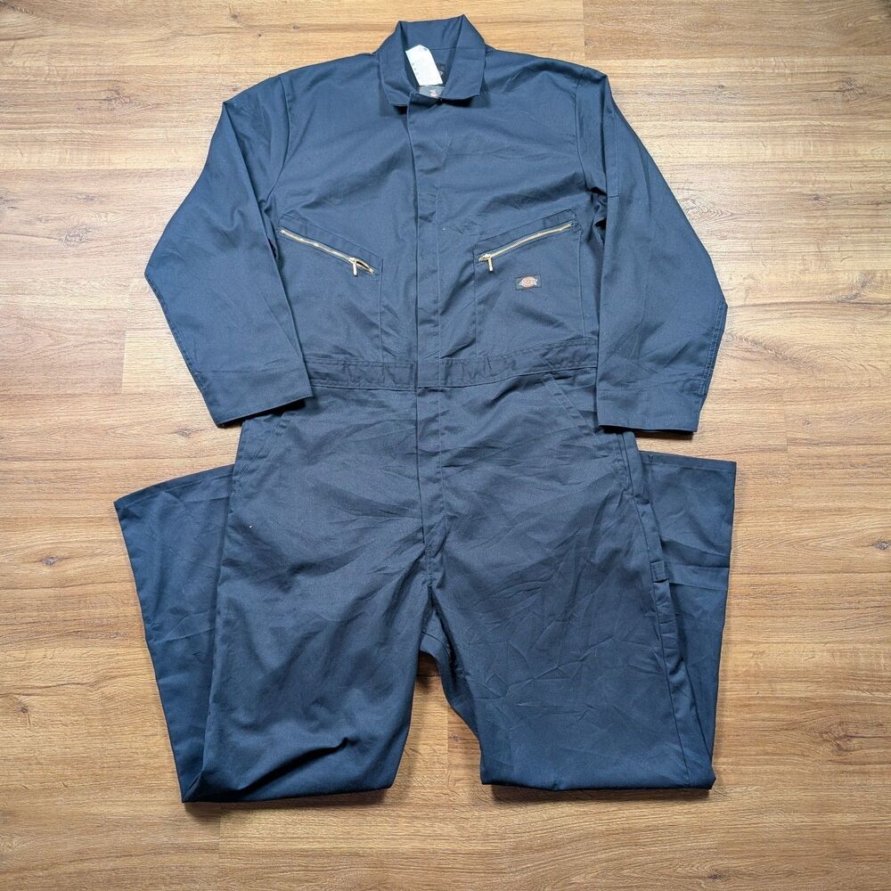 Dickies Deluxe Coveralls XL Regular Blue Long Sleeve Workwear NWT